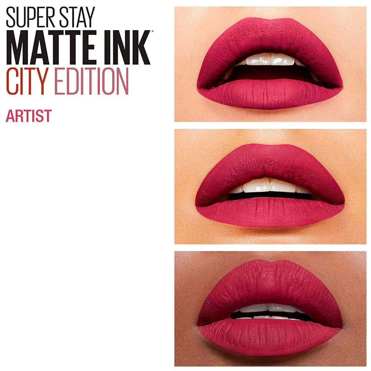 Maybelline New York SuperStay Matte Ink Tinte de Labios con Efecto Opaco Color Intenso y Duradero con Aplicador de Punta de Precisión Kit de Maquillaje de 2 Barras de Labios 120 Artist y 15 Lover