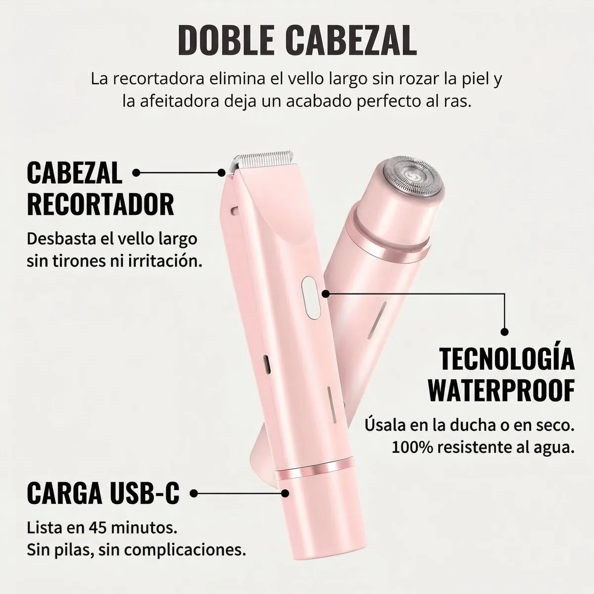 Razerly Maquinilla Mujer, Maquinilla 2 En 1para Bikini Ycuerpo Razerly, Razerly Depiladora, Maquinilla Electrica Femenina Para Zona Intima Axilas Piernas Y Piel Sensible (Azul)