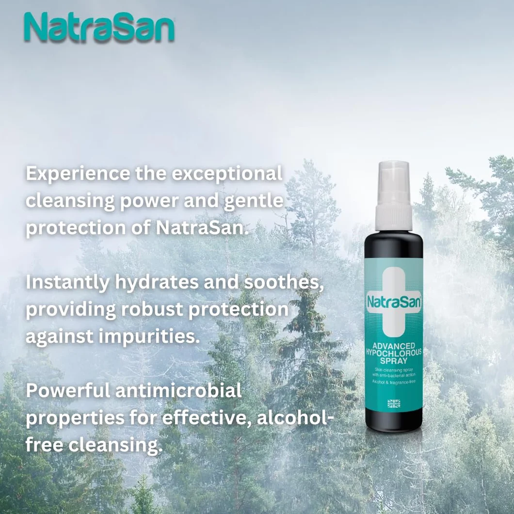 NatraSan Spray Hipocloroso Avanzado, limpieza inigualable para calmar, hidratar y proteger tu piel. (500ML)