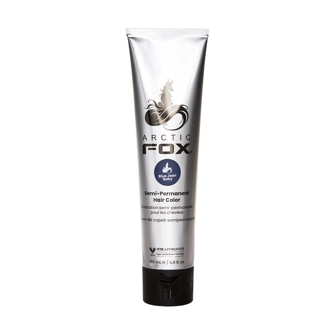 ARCTIC FOX 100% Vegan & Cruelty Free Vibrant Semi Permanent Hair Colour Dye - Blue Jean Baby 165 ml e