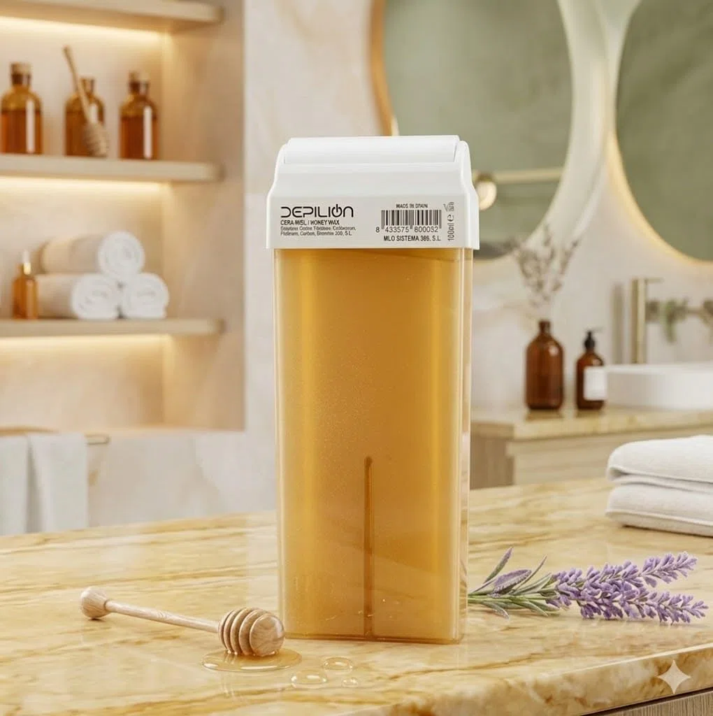 Caja de 24 x Cera Roll On cartuchos de 100ml Miel | Roll-on Cera para depilación