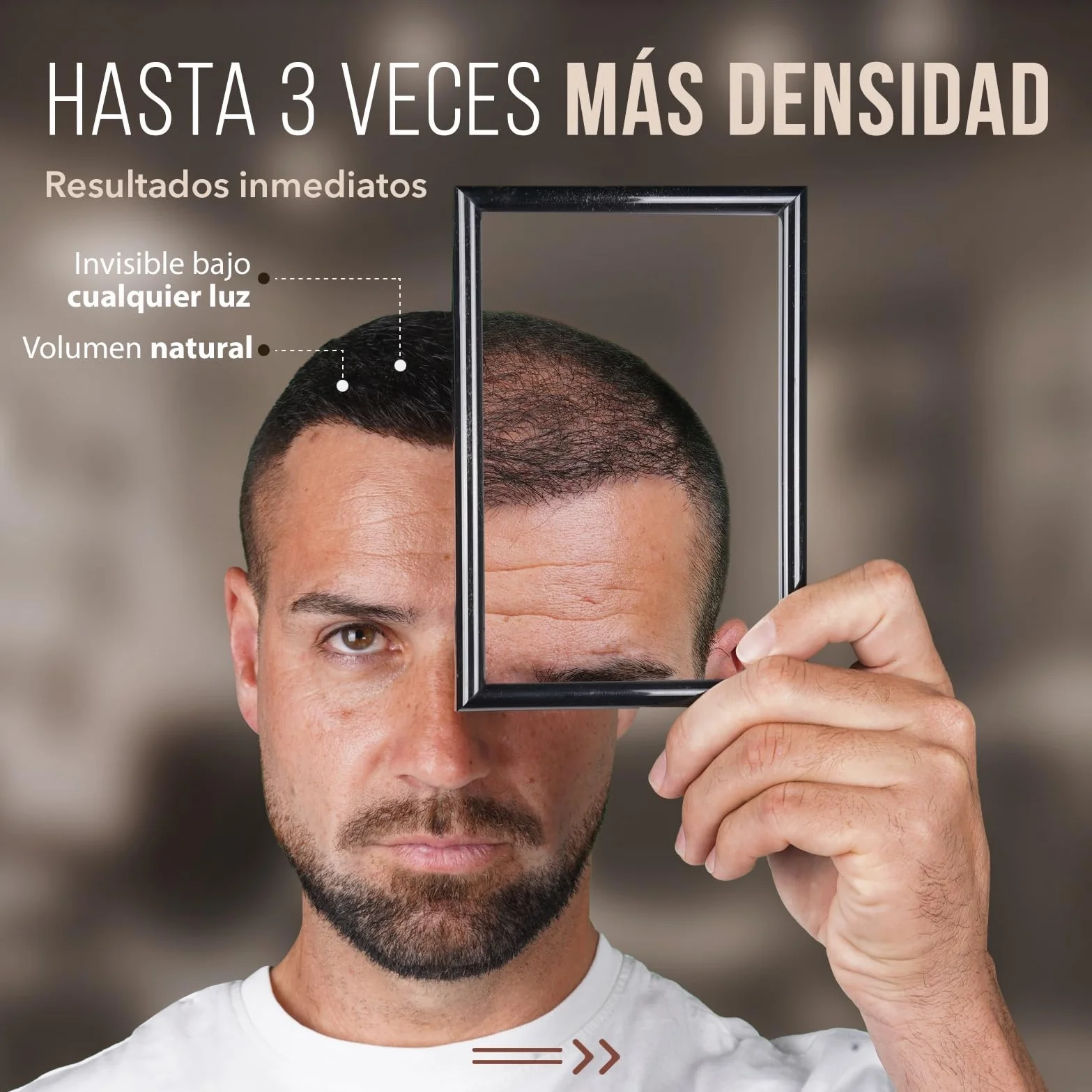 Kit Fibras Capilares Castaño Oscuro - Hair Fiber - Fibra Capilar Hombre Mujer - Aplicador - Fijador Aceite Ricino - Guía de Fibras Capilares - Optimizador Línea - Espejo y Pincel de retoque