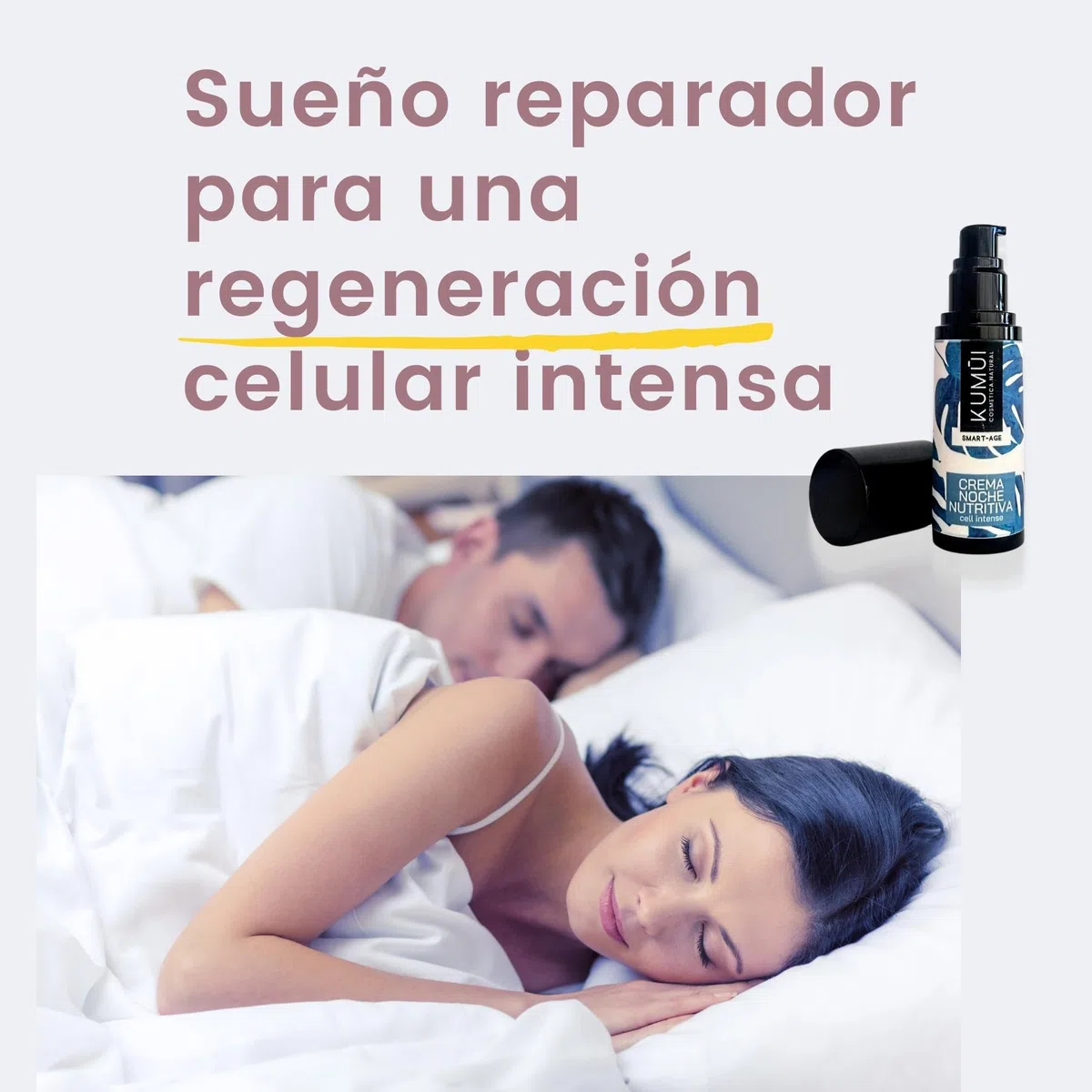 Kumui - Crema Facial Noche Nutritiva Reparadora - Cuidado Natural Antiedad Regeneración Celular - Piel firme, hidratada y luminosa - Certificación Bio y Vegan - Ideal piel madura o sensible - 30 ml