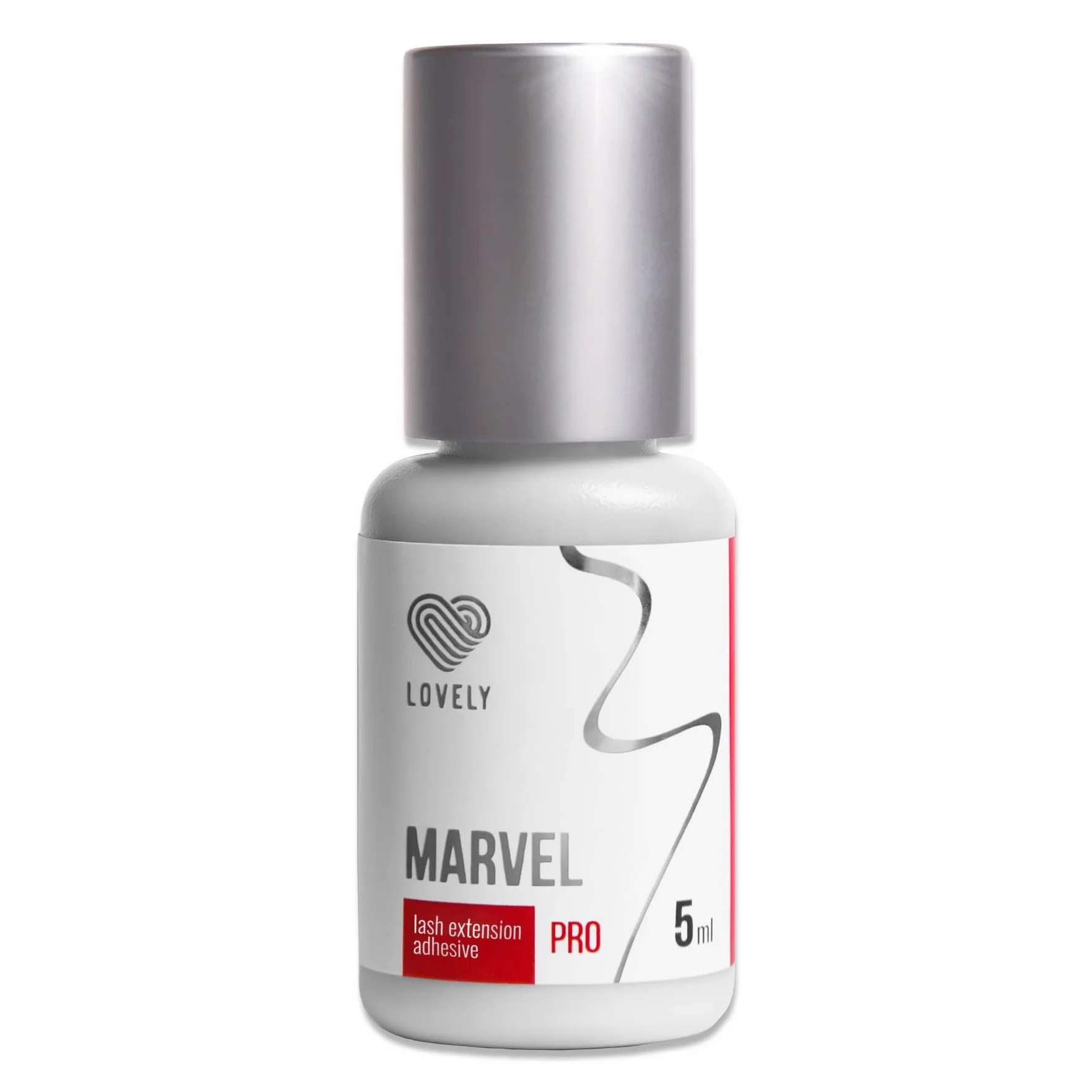 pegamento para pestañas LOVELY MARVEL (5ml, color: NEGRO) pegamento rápido, 8 semanas de adhesión, bajo desarrollo de vapor, muy duradero, para extensiones de pestañas profesionales