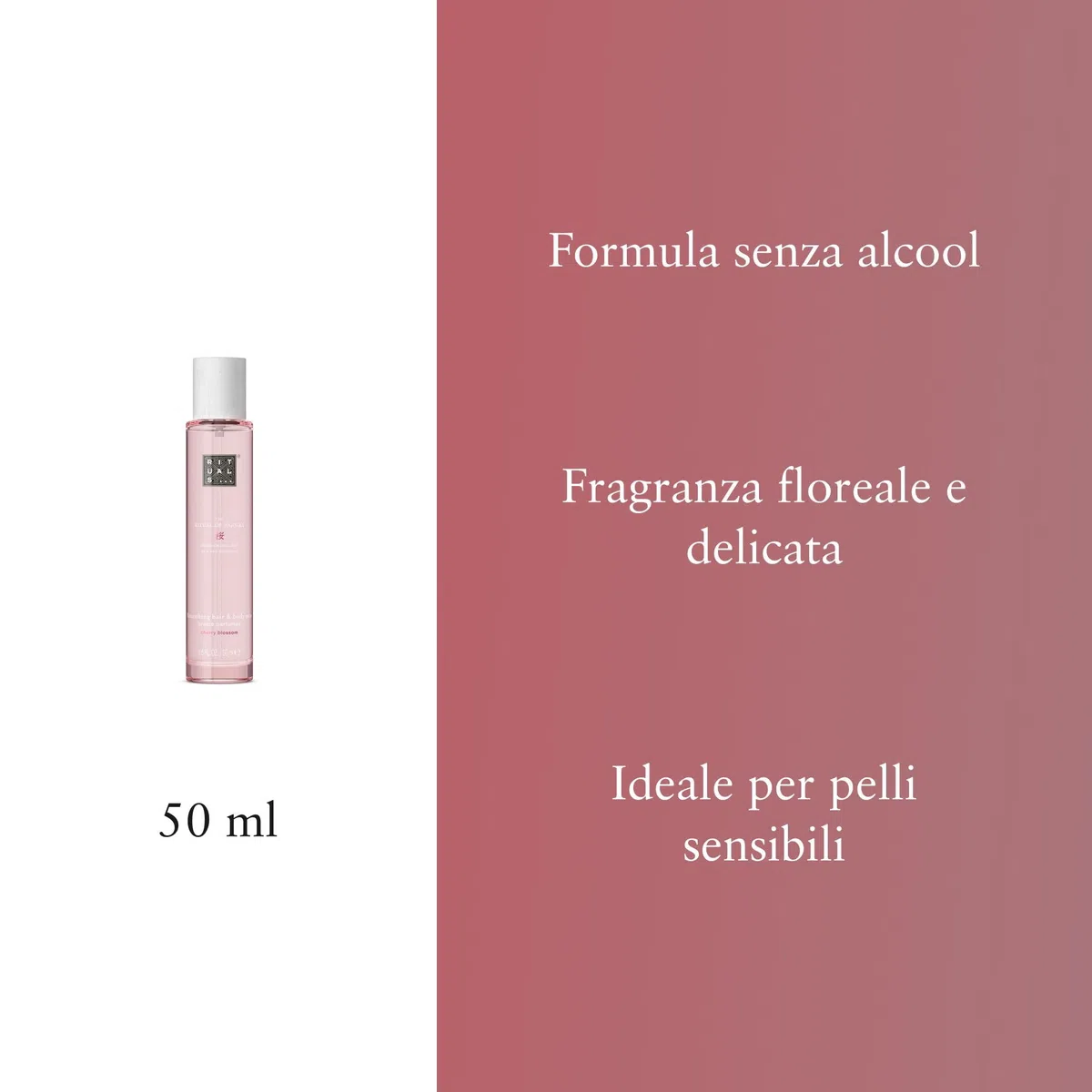 RITUALS Bruma para el cuerpo y el cabello de The Ritual of Sakura - con Flor de Cerezo - Aroma floral y delicado - 50 ml