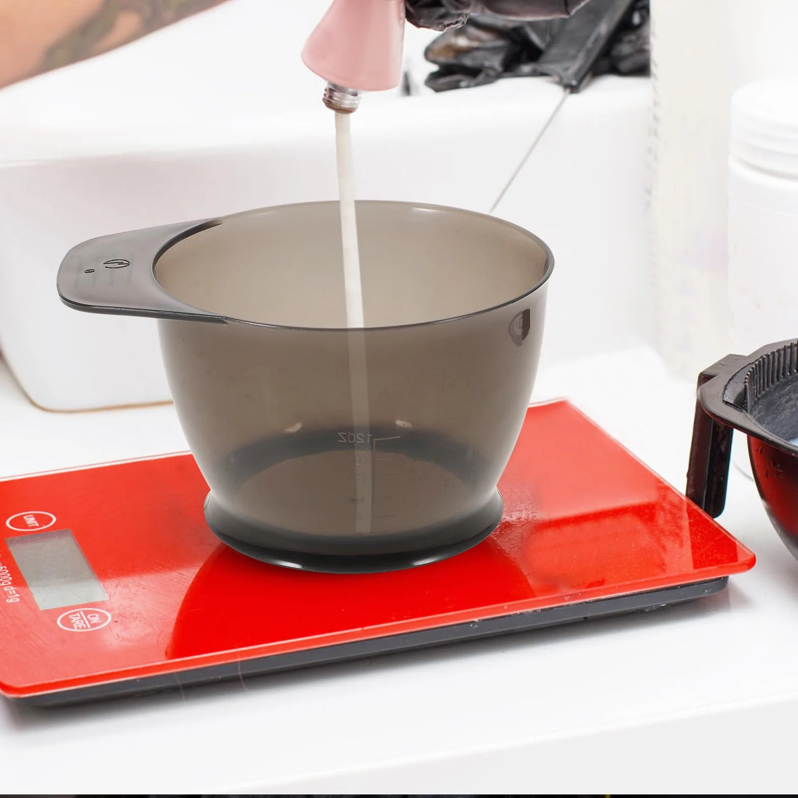 2Piezas Kit de Teñido de Cabello Profesional con Cuenco y Pinceles para Tinte Accesorios para DIY Salones y Hogar