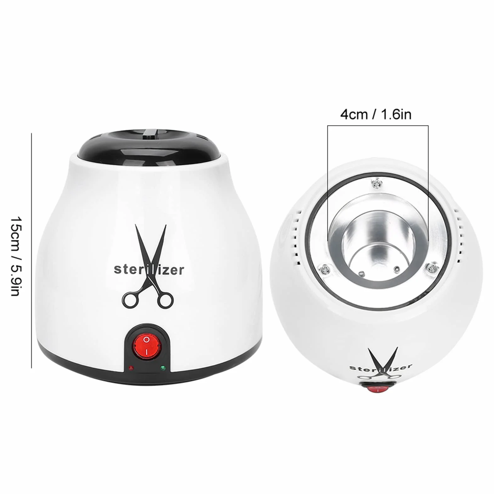 Esterilizador de Herramientas para Uñas, Caja Esterilizadora de Herramientas para Uñas, Esterilizador de Herramientas de Metal para Decoración de Uñas, Caja de Desinfección