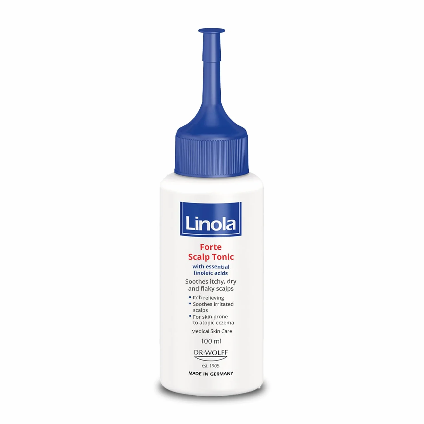 Linola Forte Kopfhaut-Tonikum beruhigt juckende, trockene und schuppige Kopfhaut, 100 ml Solución