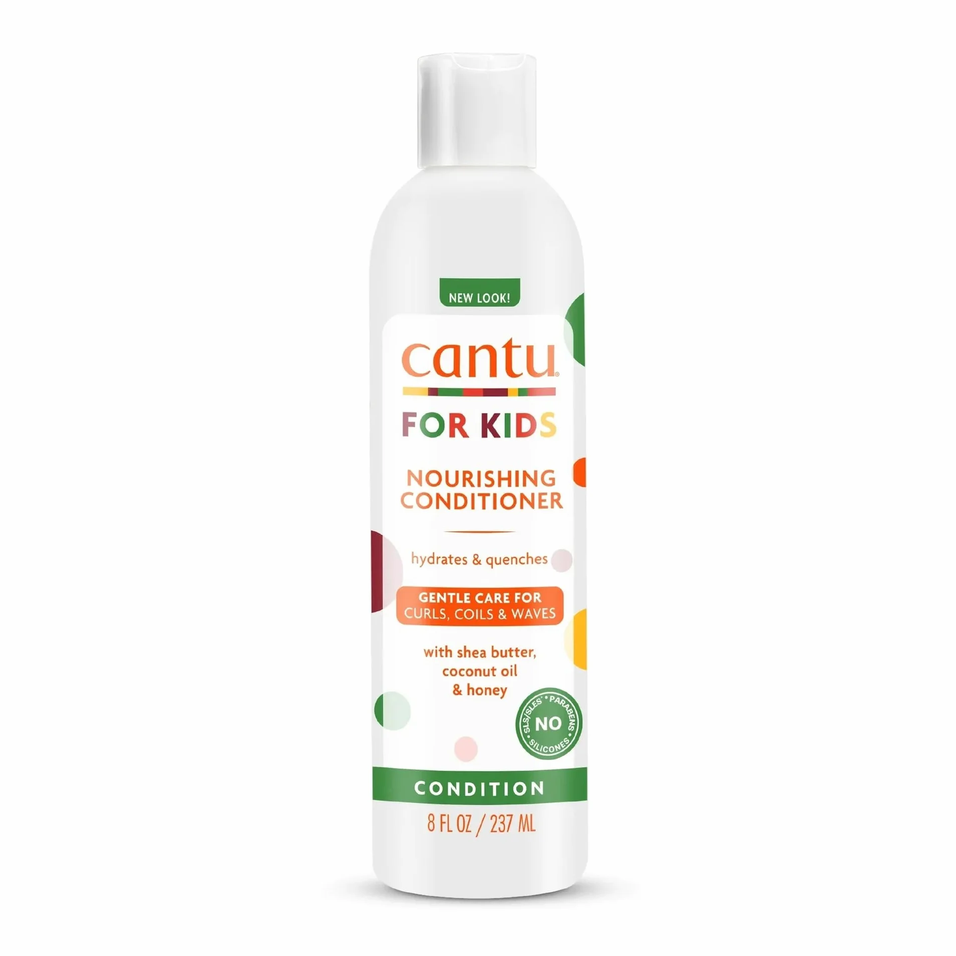 Cantu Care For Kids - Champú + acondicionador + desenredante + fijador de rizos, cuidado suave para cabellos texturizados (juego de 4)