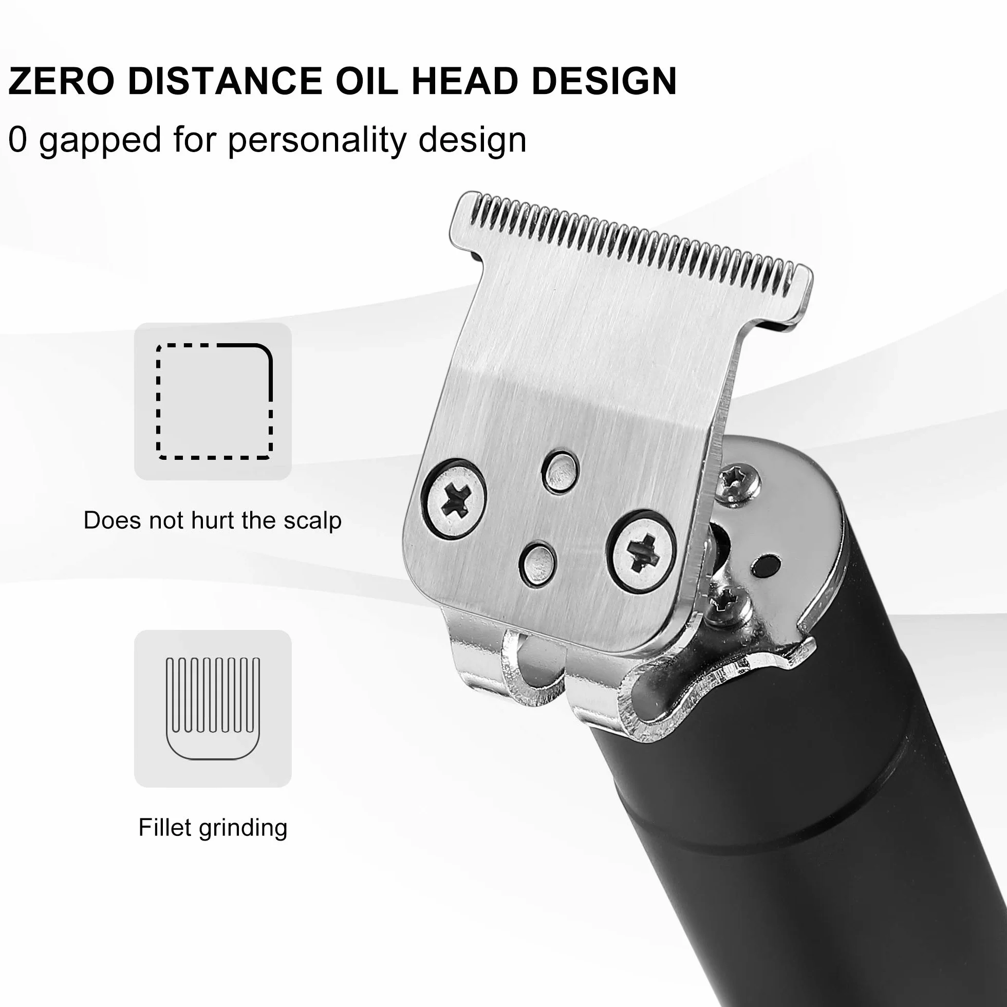 Hatteker Cortapelos Eléctrico Pro T Cuchilla Recortadora de Barba Hombre Maquina Cortar Pelo Profesional Cortapelos inalámbrico USB Recargacble
