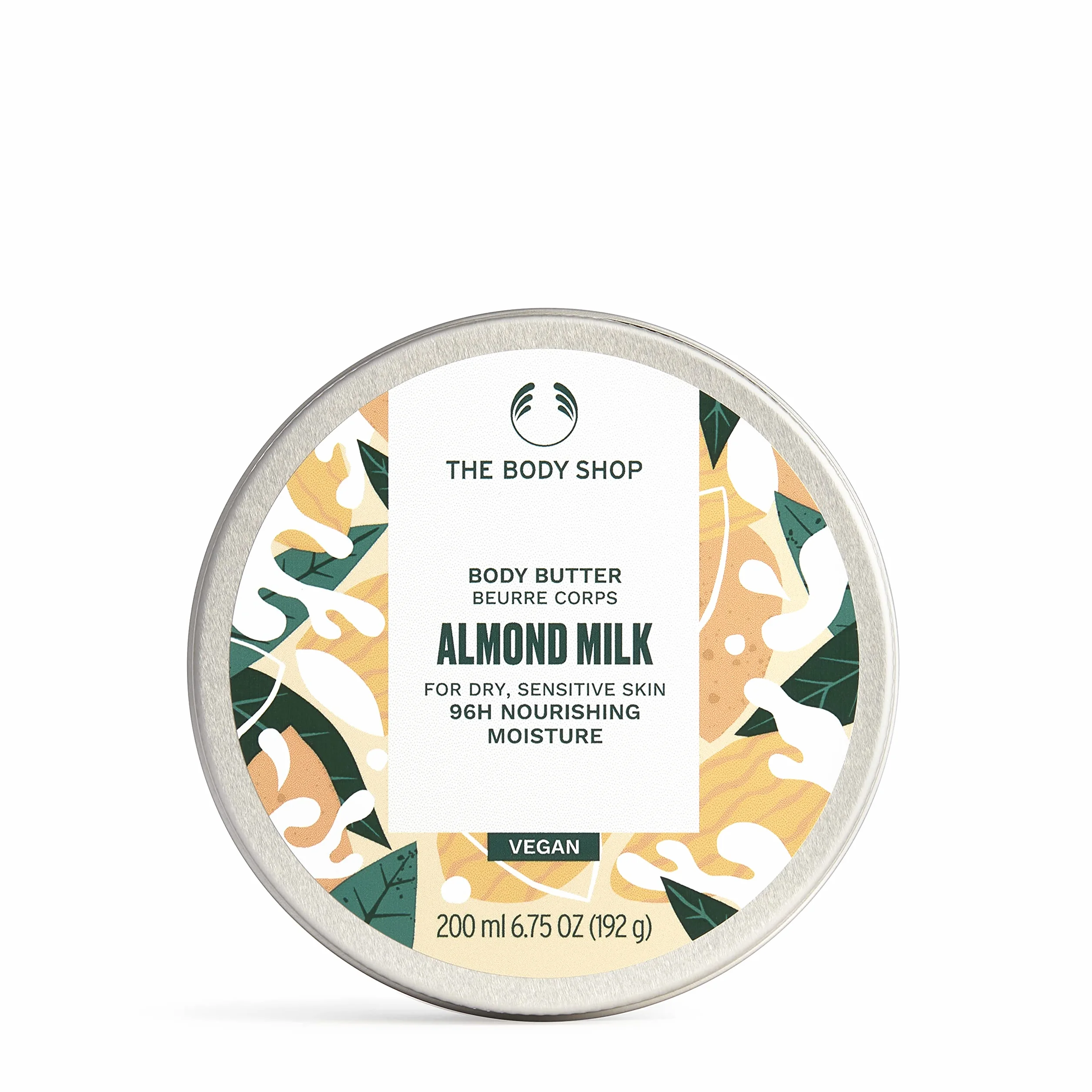 The Body Shop ALMOND MILK Body Butter Leche de almendras para pieles secas y sensibles96H Hidratante Karité Aceite Sésamo Cosmética Vegana Envase 200 ml
