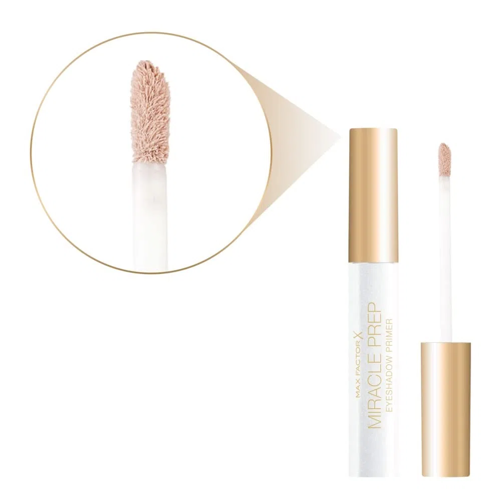 Max Factor Miracle Prep - Base de sombra de ojos, sombra universal, fórmula de larga duración para todos los tonos de piel, 6 ml, transparente, (paquete de 1), 33250063000