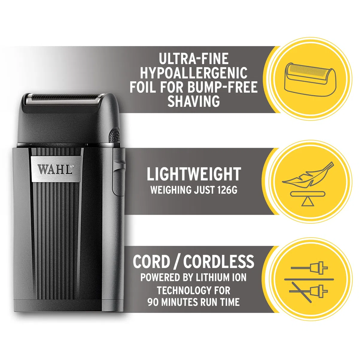 Wahl Paquete profesional de recortadora y afeitadora, recortadora inalámbrica para barberos, hoja en T ancha para líneas rectas, acabado de desvanecimiento ultra cerrado, perfecto para uso en salones