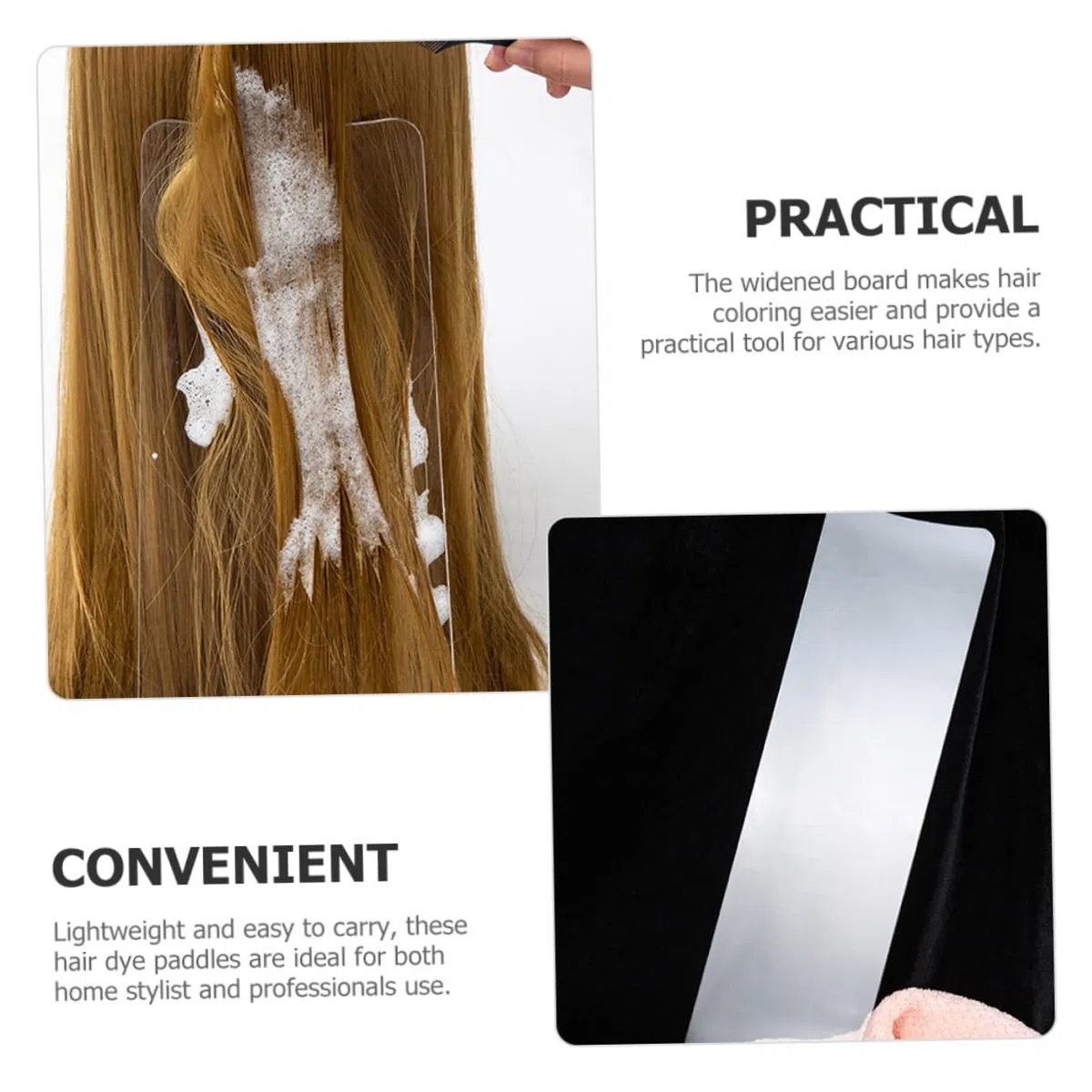 Beaupretty 2 Piezas Kit De Mechas Para El Cabello Suministro De Peinado Tablero Para Resaltar El Cabello Tabla Tablero De Resaltado Modelado Tablero De Alto Brillo Ordenador Personal