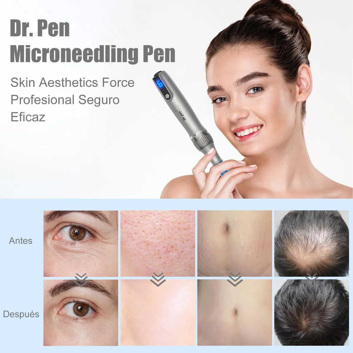 10 cartuchos de microneedling de 12 pines, diseñados para lápiz de microagujas dr pen Ultima M8S A8S A9, utilizado para cicatrices de acné, cicatrices profundas y estrías
