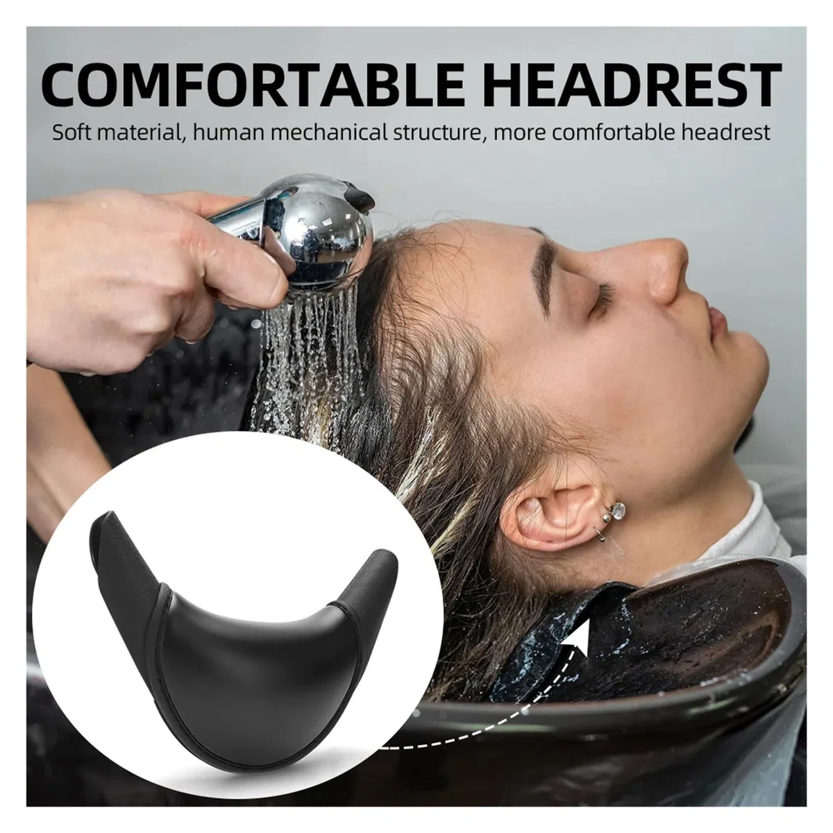 Almohada de Lavado para el Cabello Almohada for el Cuello for Lavado de Pelo y Piel, Cuenco for champú, Belleza del Cabello, cojín for Fregadero, Lavabo, Accesorios de salón