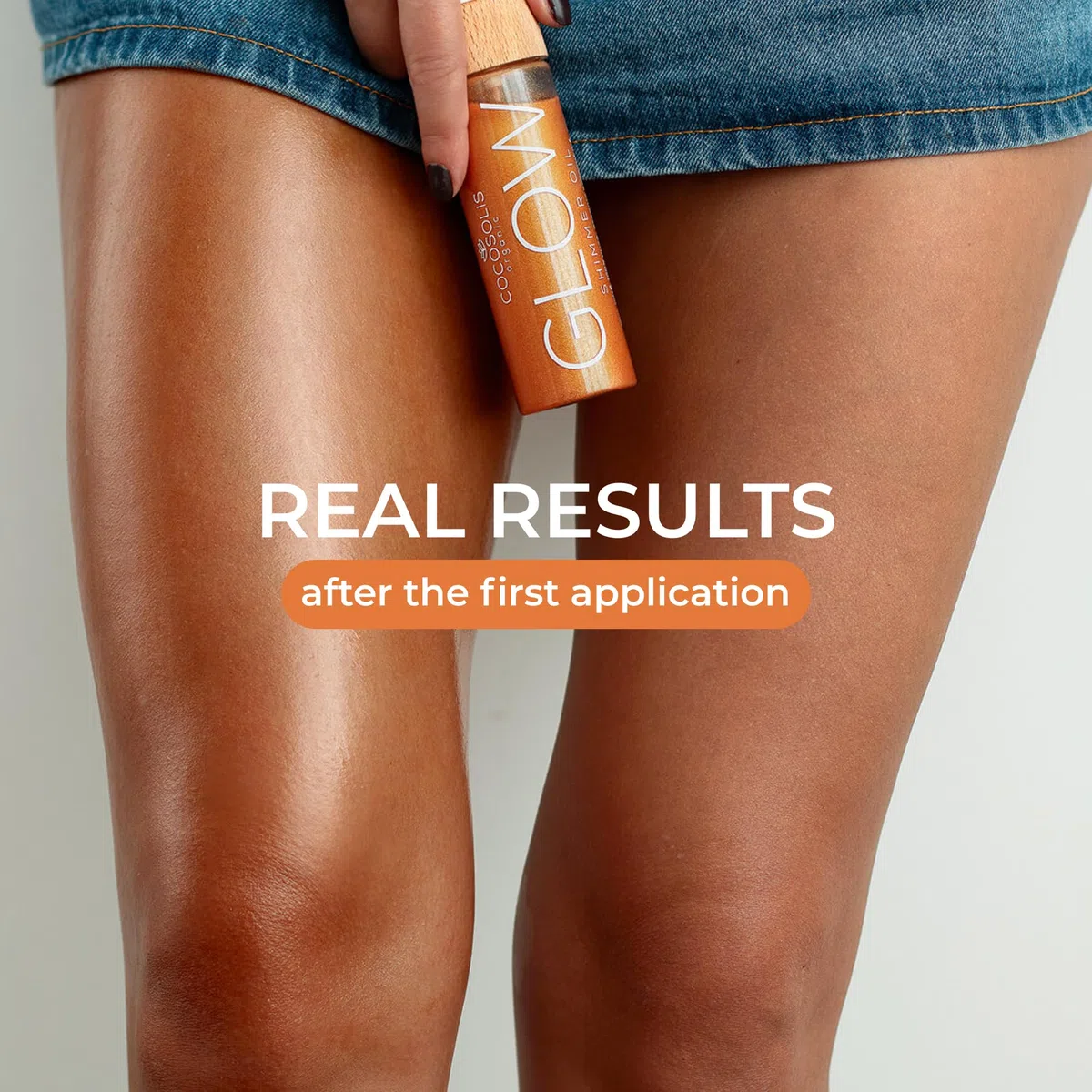 COCOSOLIS Glow Aceite Brillante - Hidratante Bio Oil - Brillo bronceador para rostro y cuerpo - Nuevo aroma de galletas (110 ml)