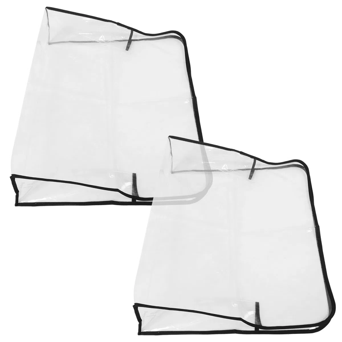 Fundas Protectoras para Sillas De Peluquería 2 Piezas Transparente Plástico para Respaldo para Salón De Belleza y SPA