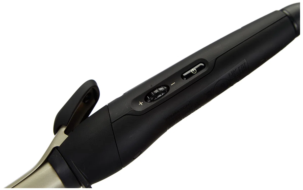 Remington Rizador de Pelo Pro Spiral Curl, Ondulador de Pelo con Pinza de 19 mm, Crea Rizos Definidos, Cerámica Anti-estática, Turmalina, Iónico, 8 Temperaturas hasta 210°C, Punta Fría, CI5319