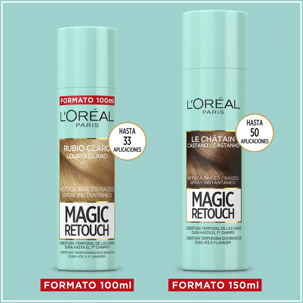 L'Oréal Paris Magic Retouch Castaño, 150 ml