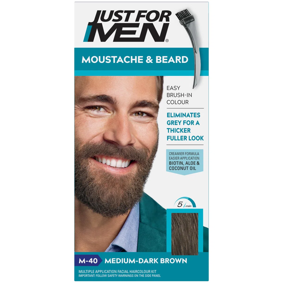 Just For Men M10 - Tinte para bigote y barba