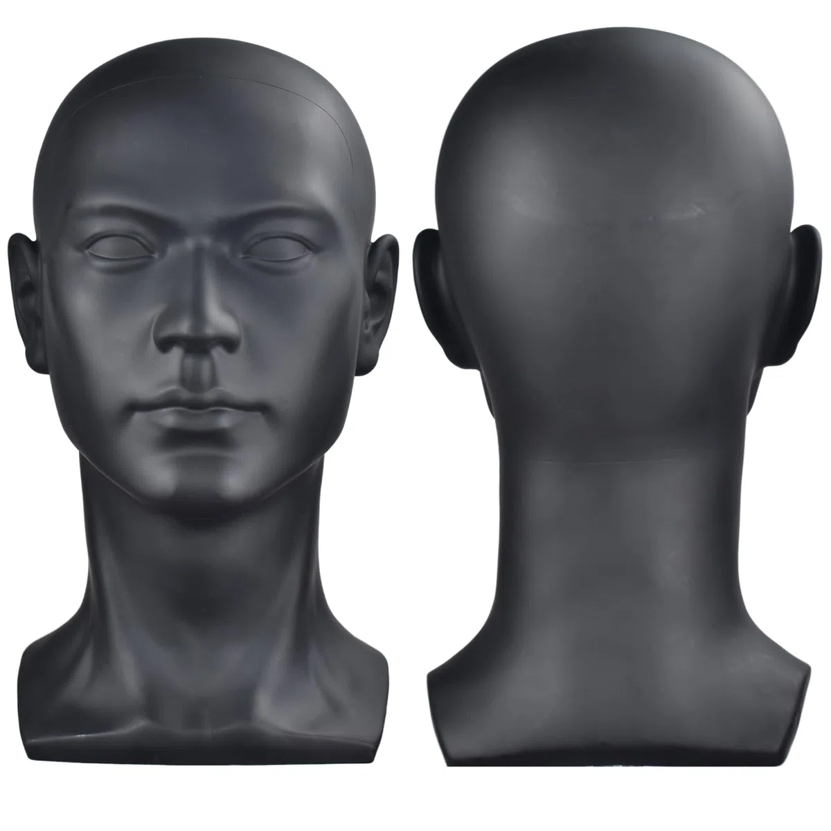 Maniquí de Cabeza de Hombre Profesional cosmetología maniquí de Cabeza para la exhibición de Pelucas Gafas Sombrero joyería Auriculares Soporte de exhibición （L-YH）