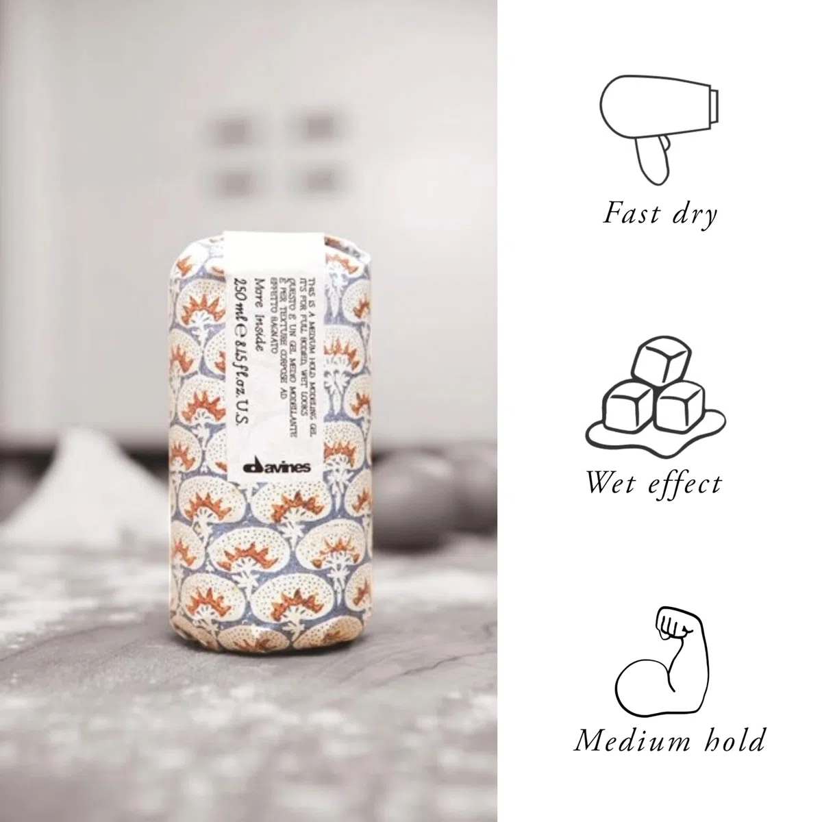 Davines More Inside Medium Hold Modelling Gel 250ml
