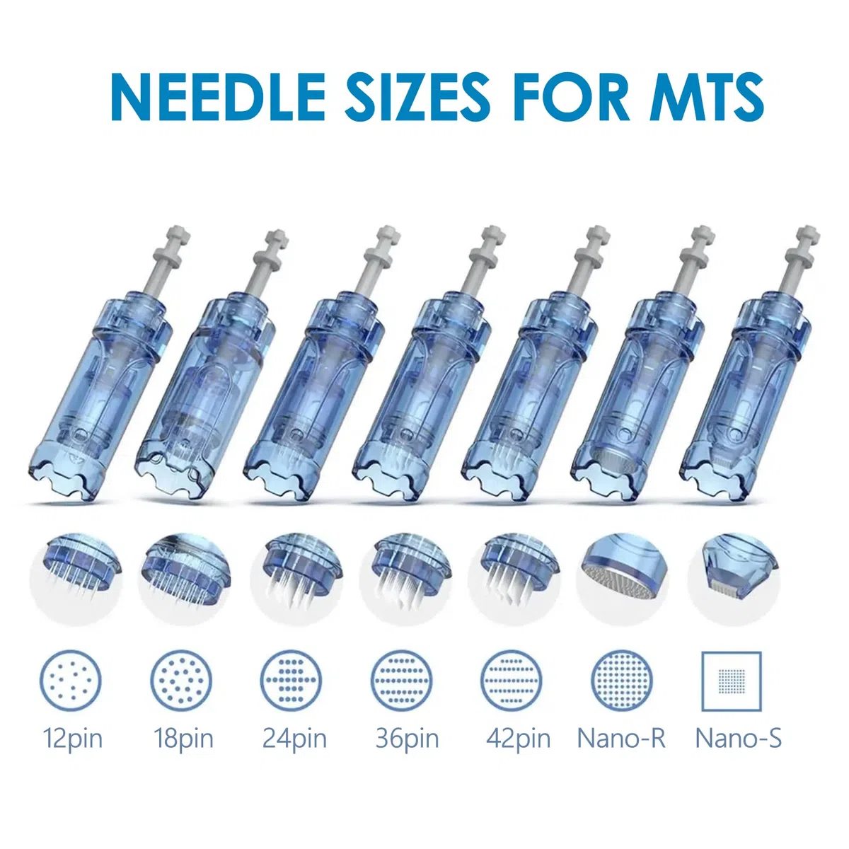 Dr. Pen M8S Microneedling Cartuchos de Repuesto de 12 Pin, Puntas de Aguja Auténticas Desechables, Accesorios de Microneedle Compatibles con Dr. Pen Modelos A11, A9, M8S y A8S (12 Pin, 15 Piezas)