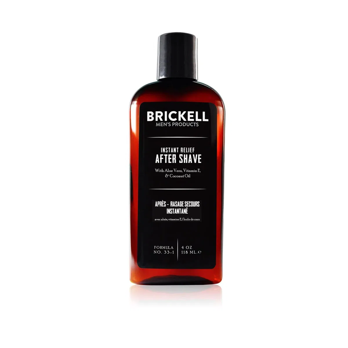 Brickell Men's Products – Loción para Después de Afeitar Alivio Instantáneo para Hombres - Natural y Orgánica – 118 ml