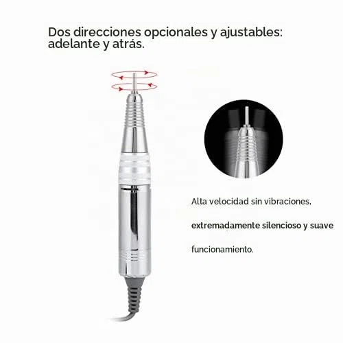 Tbest Mango de Repuesto para Pulido Eléctrico de Uñas 35000Rpm - Nail Drill Handpiece para Manicure - Compatible con Medicool y JD400