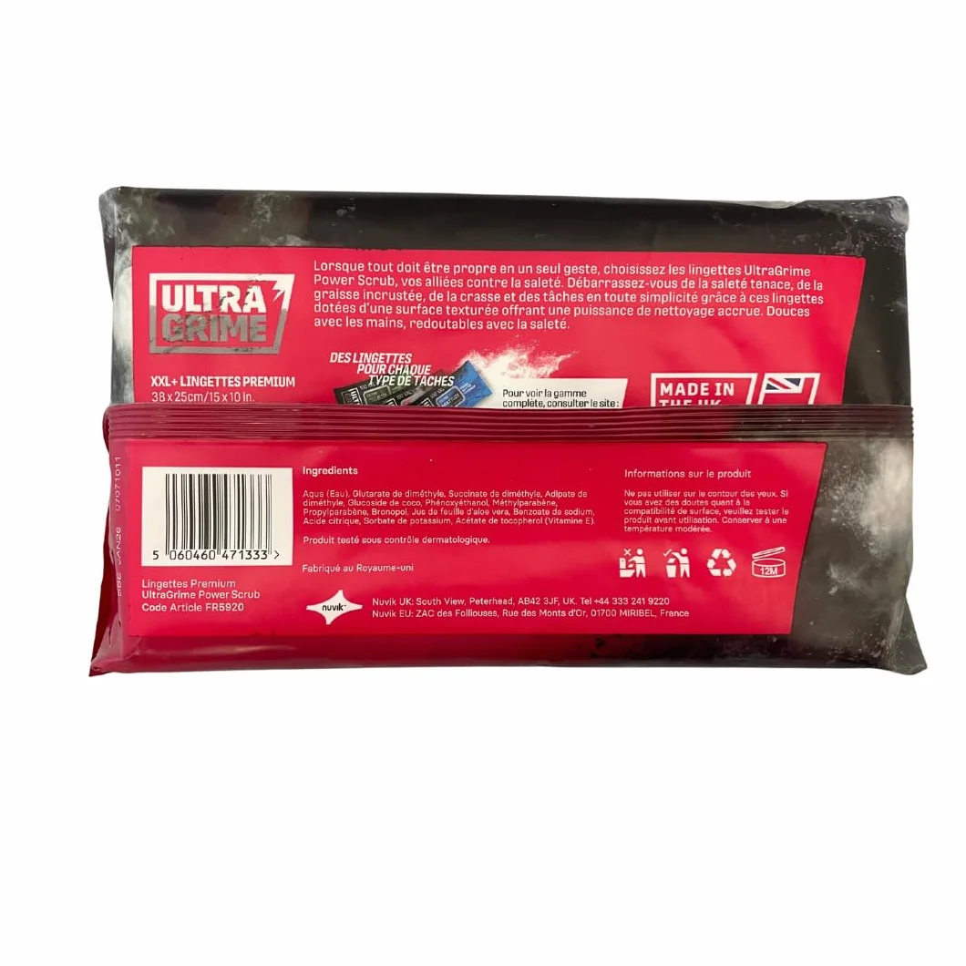 UltraGrime PRO Power Scrub Clothwipes