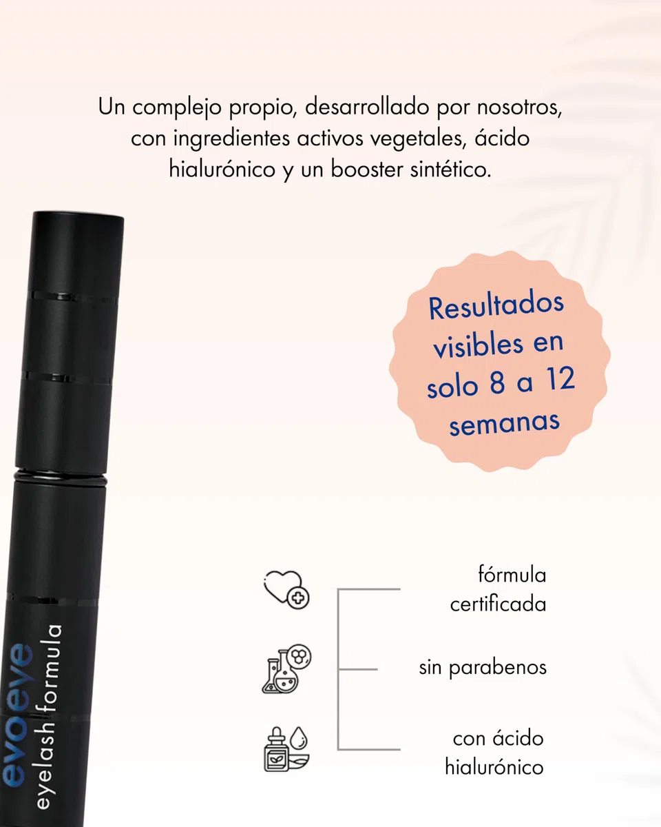 evoeye Eyelash Formula INTENSE 1 ml | Sérum de pestañas con booster intensivo para pestañas más largas y densas en 8–12 semanas