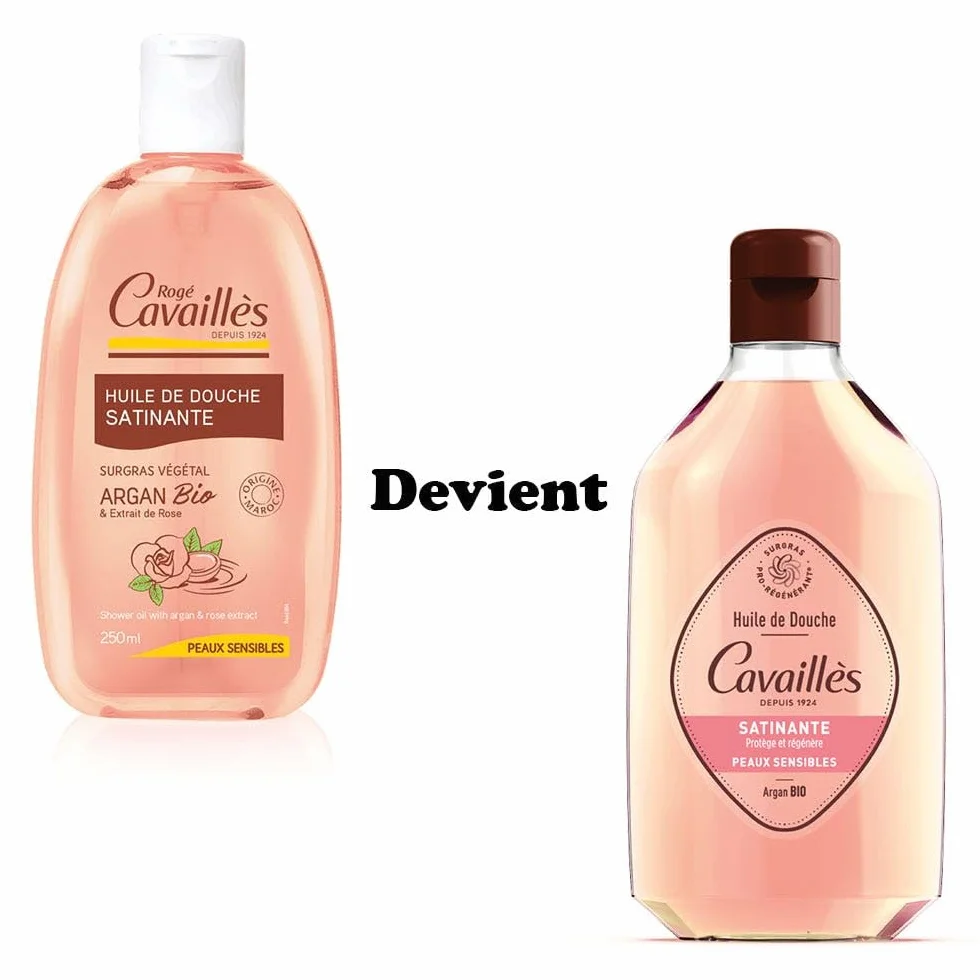 Aceite de ducha y baño orgánico argán satinado 250 ml piel sensible con sobregrasa activa Rogé Cavaillès
