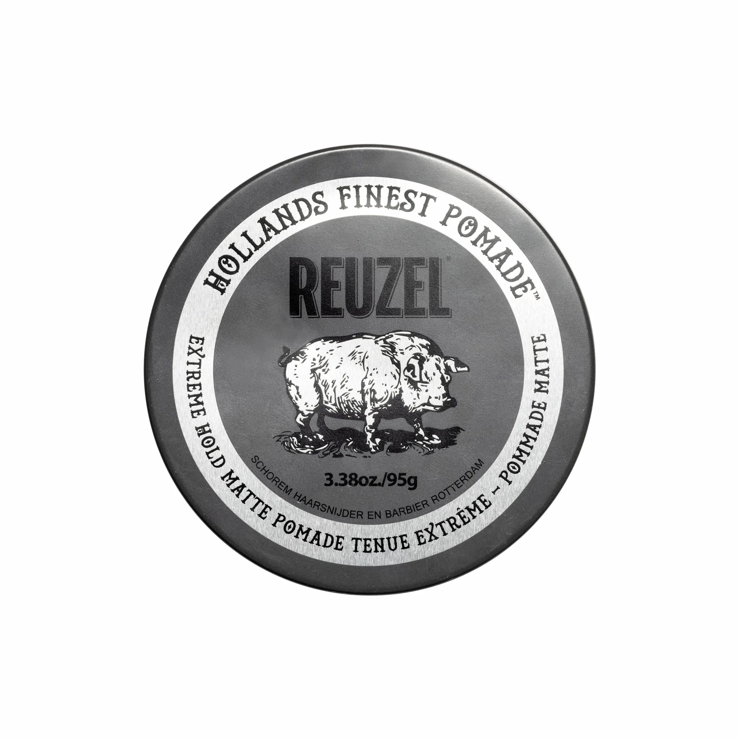 Reuzel Pomada mate de fijación extrema, pomada mate de fijación fuerte para hombres, pomada de bajo brillo, 3,38 oz/95g