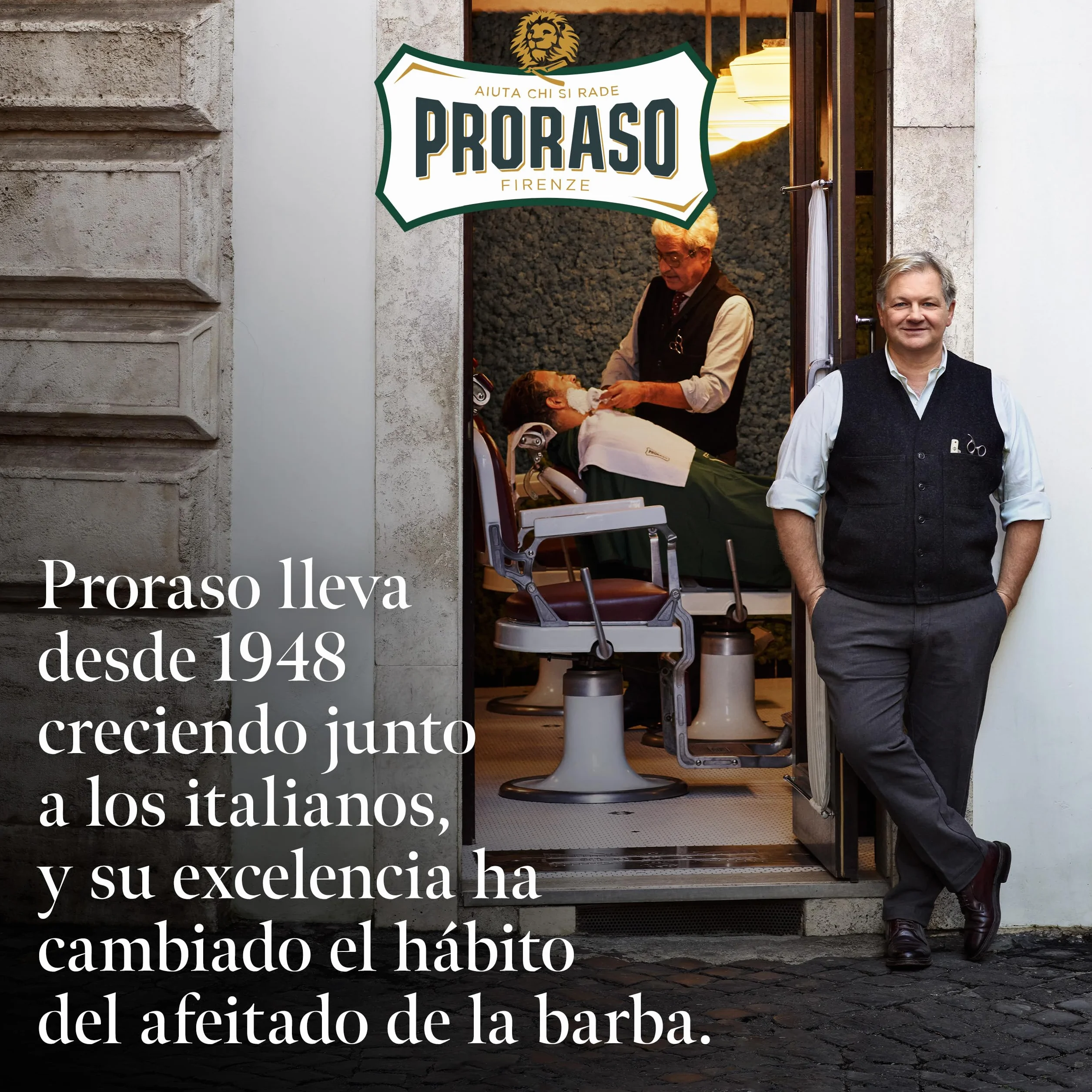 Proraso After shave profesional, 400 ml, bálsamo barba con sándalo y manteca de karité, tónico facial que aporta confort y suavidad a la piel