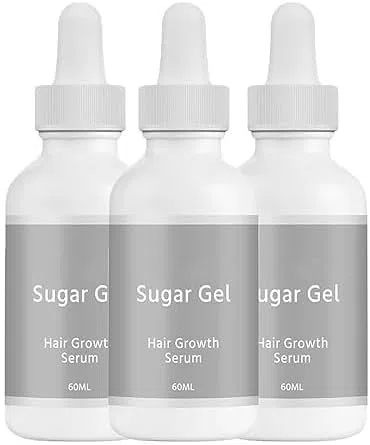 Gel de Azúcar Desoxirribosa para el Crecimiento del Cabello, Esencia para el Engrosamiento del Cabello para Hombres y Mujeres, Suero Reparador Fuerte