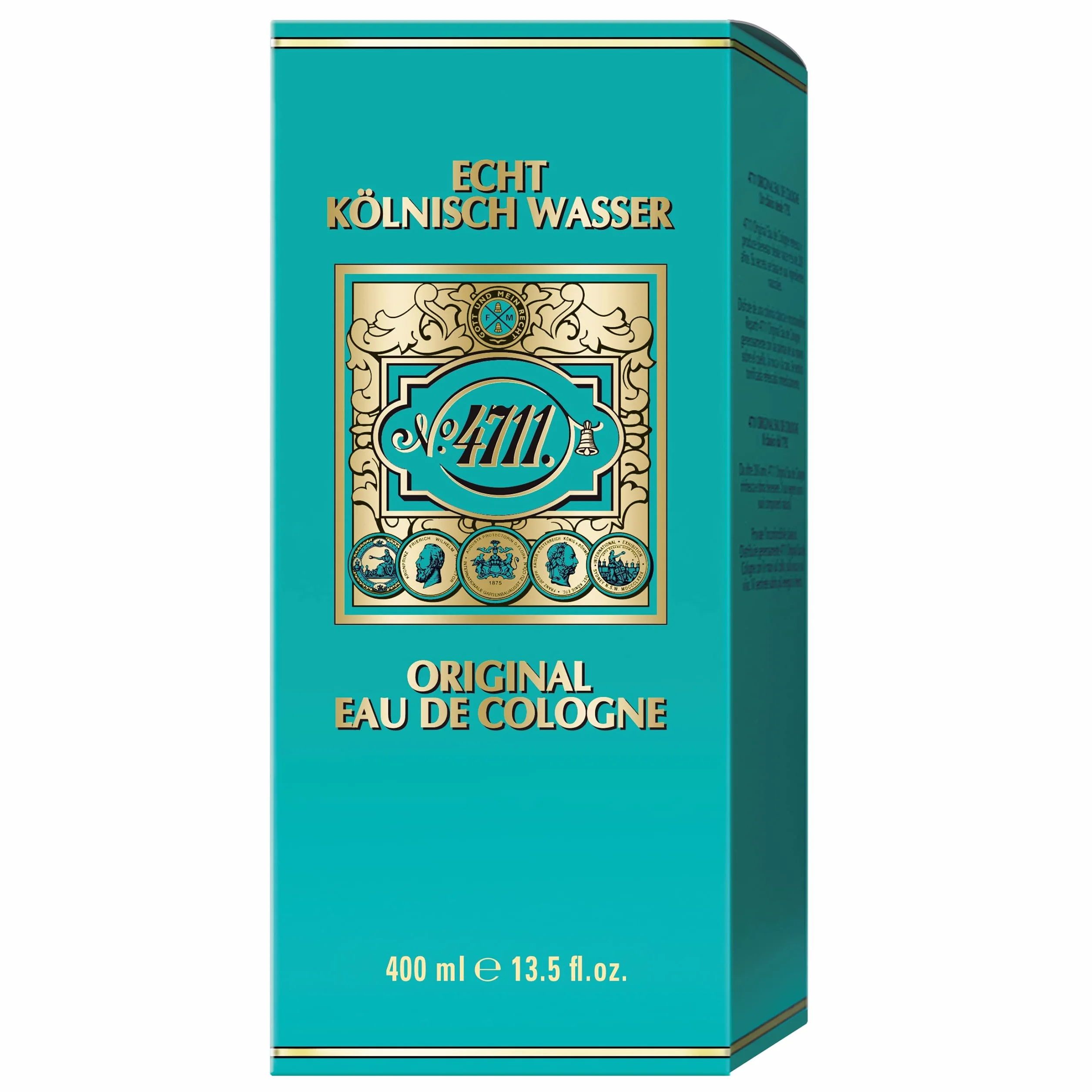 4711® Original Eau de Cologne | Eau de Cologne en frasco Molanus de 400 ml - clásico perfume en un frasco icónico - fragancia característica - unisex - para el bienestar del cuerpo, la mente y el alma
