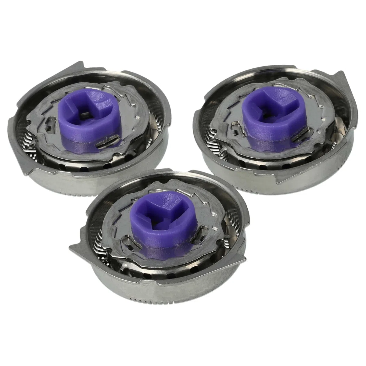 vhbw 3x cabezales de repuesto compatible con Philips PT735, PT860, PT870 máquina de afeitar, plata