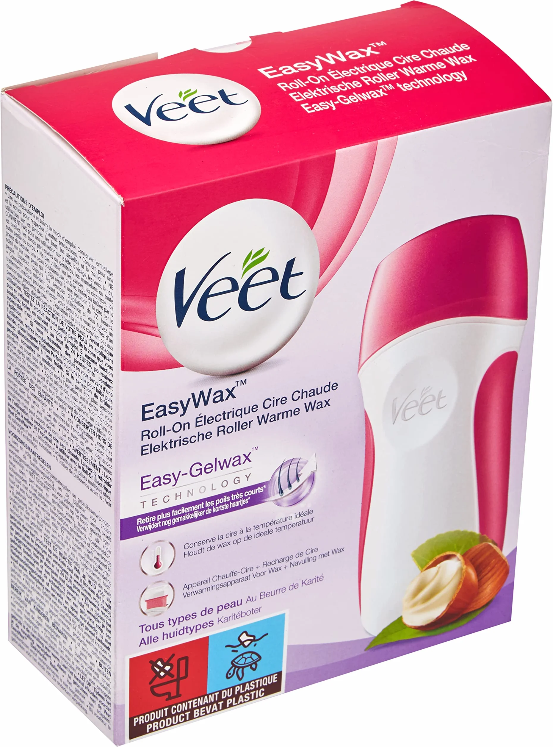 Veet EasyWax Roll On - Kit d'Epilation à la Cire