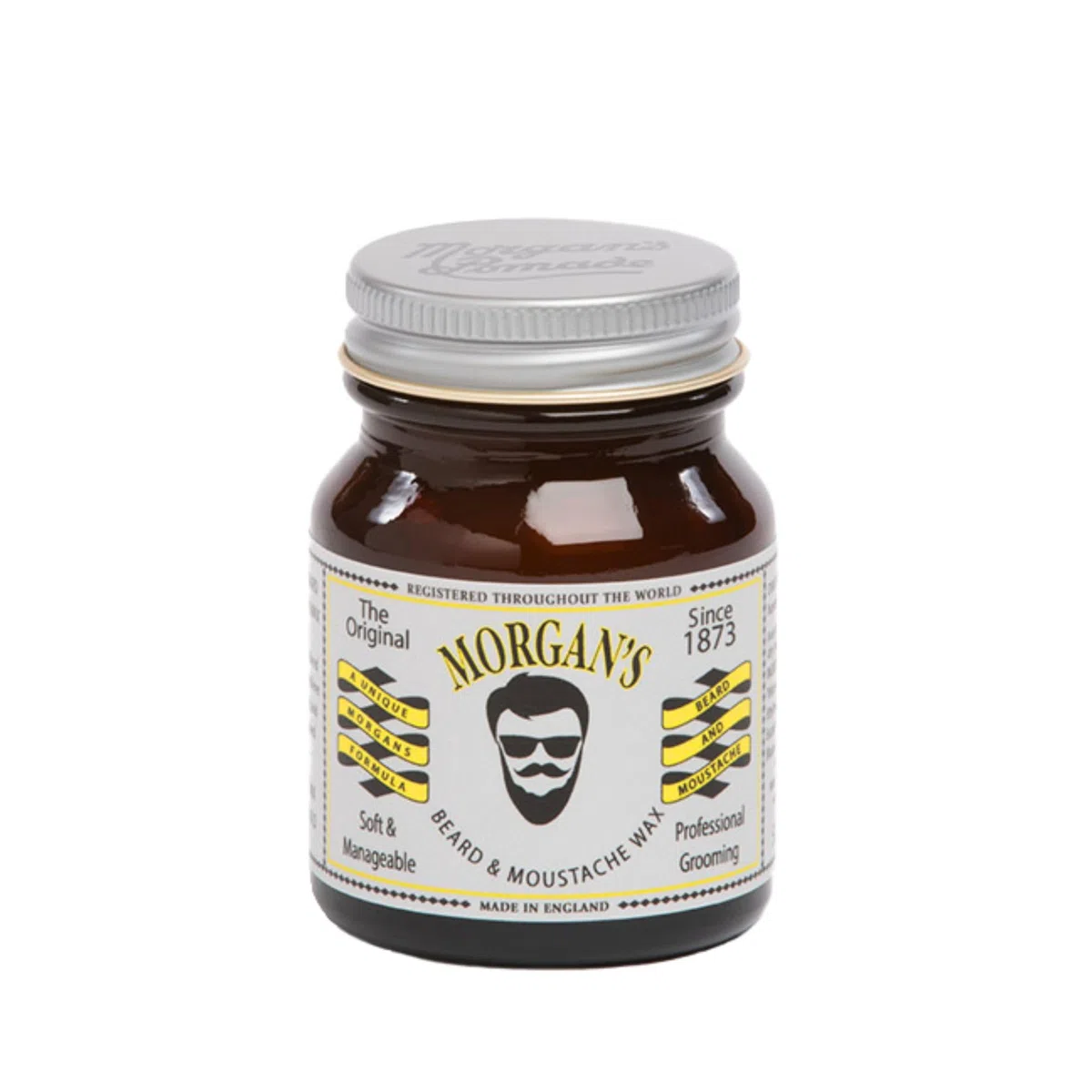Morgan's Pomade Cera para Barba y Bigote con Ingredientes Naturales, Modela y Acondiciona la Barba con Aceite de Jojoba, Aroma Masculino 50g
