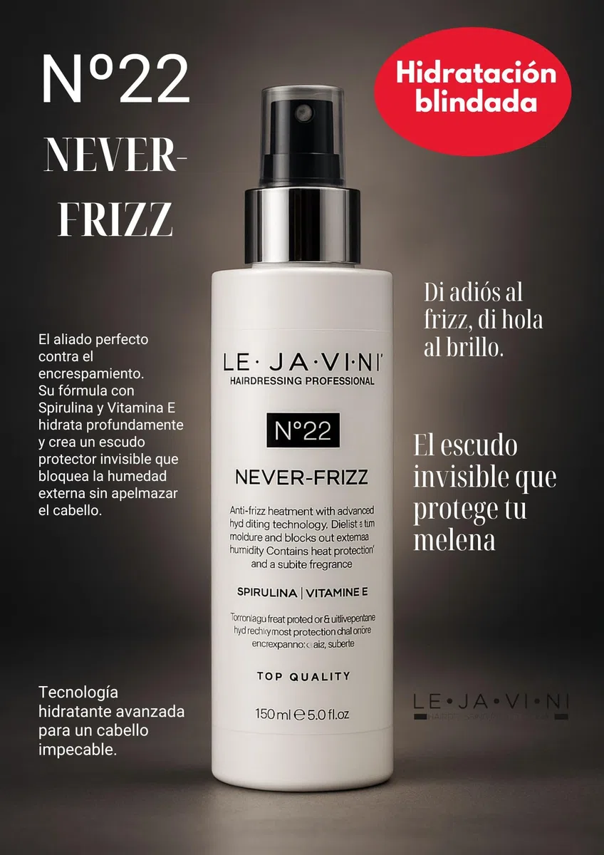 LEJAVINI N22 Spray Anti Frizz para Antiencrespamiento Cabello – Bruma Anti Frizz Pelo con Protección Térmica, Control de Humedad, Suavidad y Acabado Liso para Peinados Duraderos