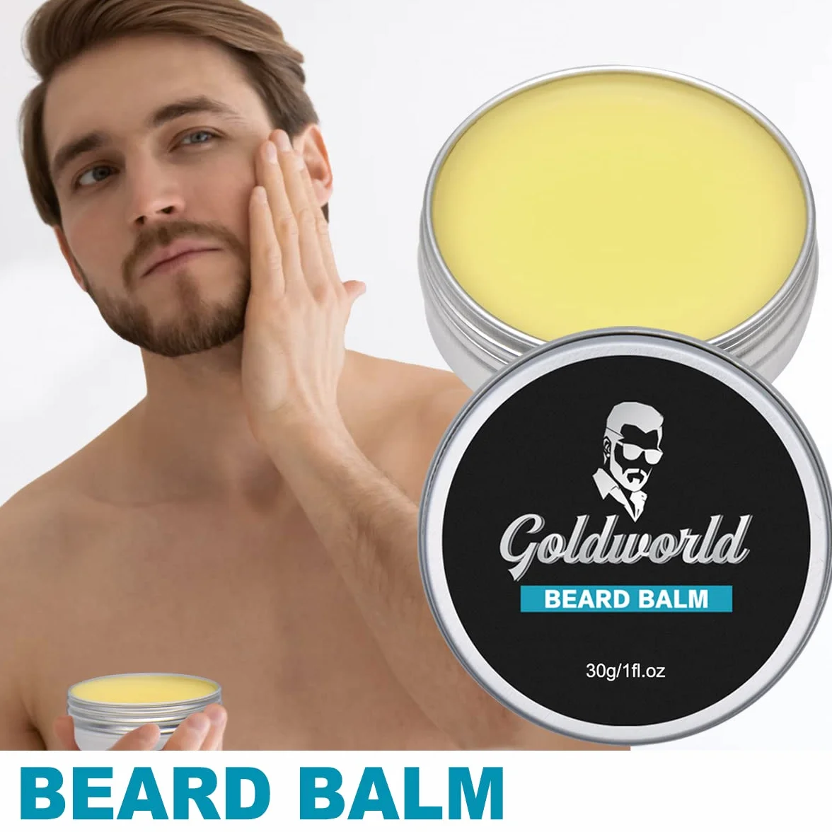 Kit de cuidado de barba para hombres con aceite,cepillo, peine,champú,bálsamo para barba,corte de hu zi,bolsa de almacenamiento esencia de barba - Regalo original para hombres,Navidad y Día del Padre