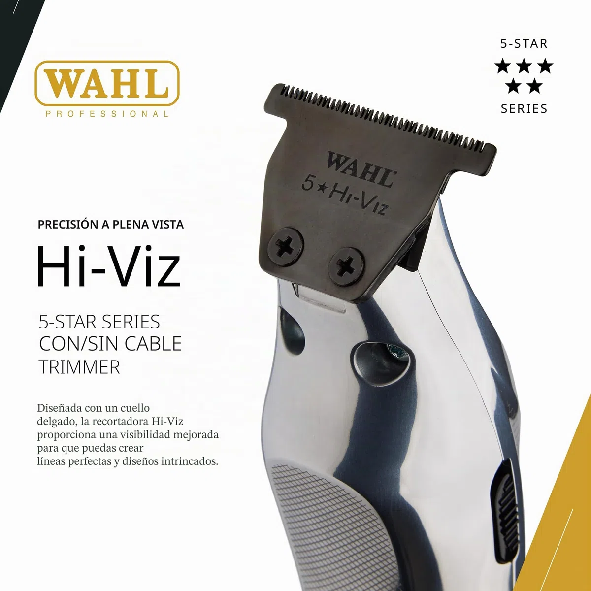 Wahl Professional Cortapelos de alta visibilidad, corte de precisión, control de velocidad adaptable, tiempo de funcionamiento de 135 minutos