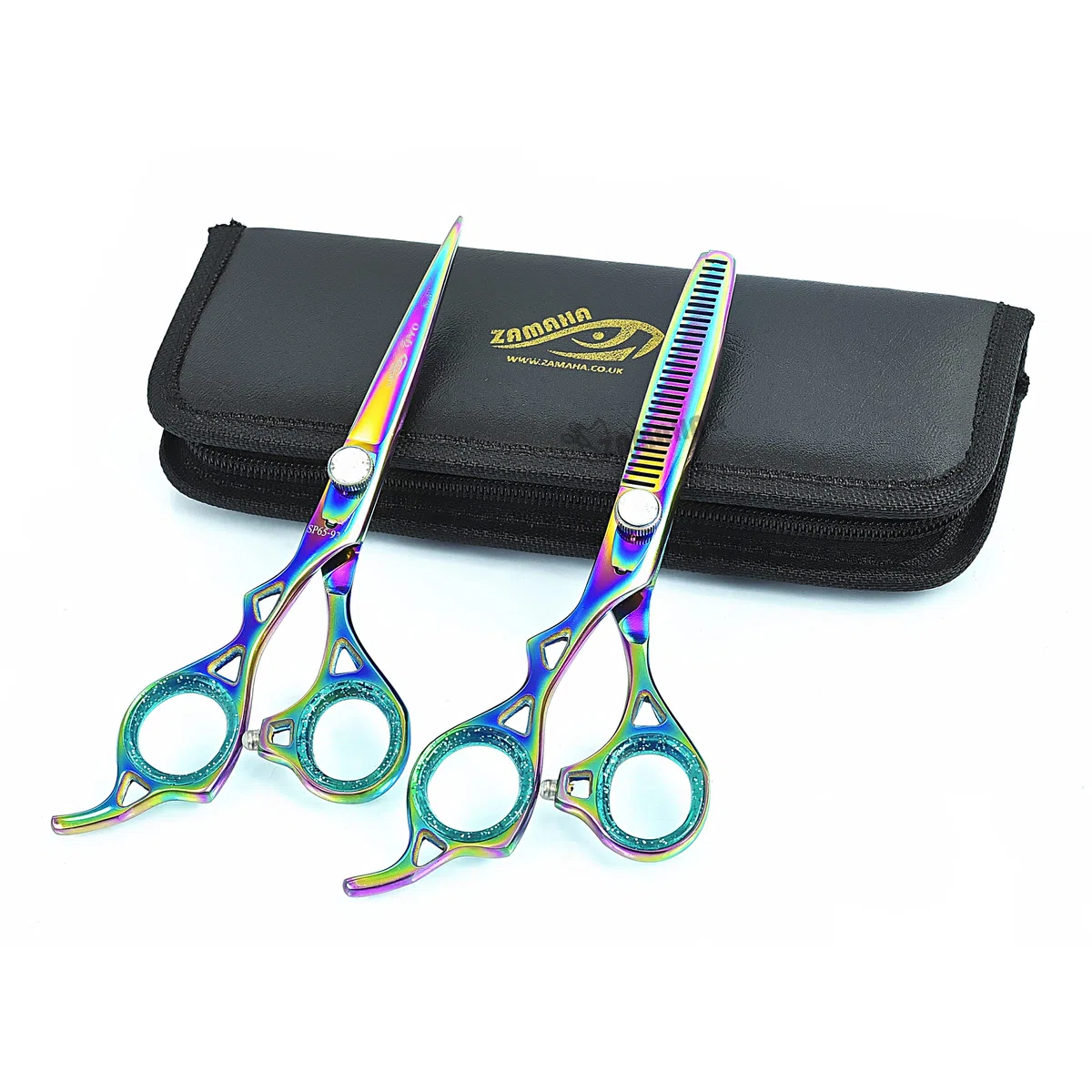 Tijeras profesionales de peluquería para zurdos, tijeras de adelgazamiento, tijeras de peluquería, tijeras de pelo de 6.5 pulgadas, tijeras de adelgazamiento para hombres y mujeres