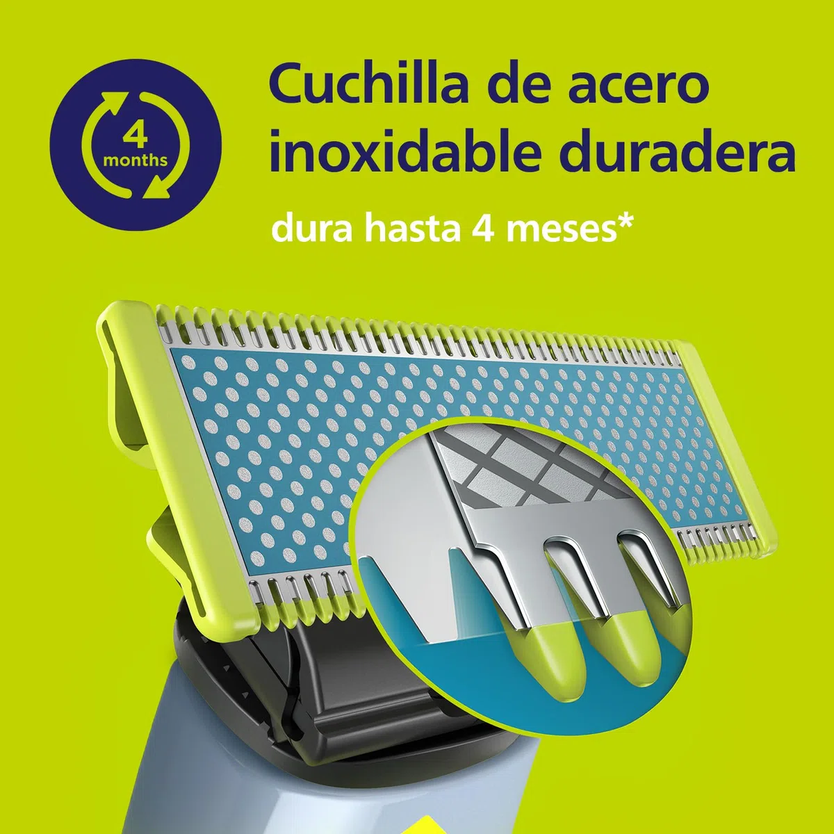 Philips OneBlade First Shave cuchillas, compatibles con todos los mangos OneBlade y OneBlade Pro, para piel facial muy sensible, 2 unidades (modelo QP225/50)