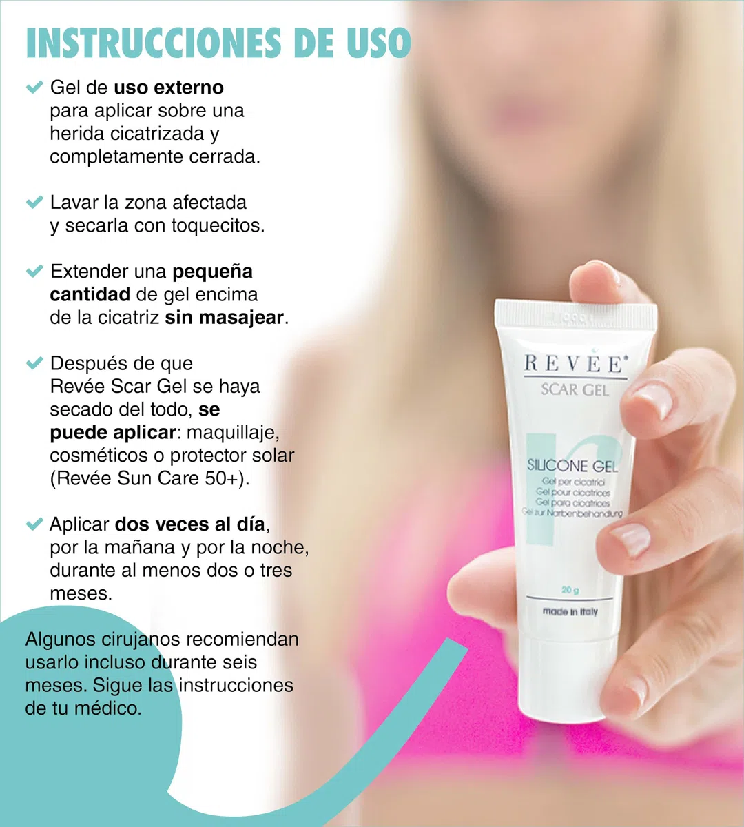 Revée Scar Gel - Reducción de cicatrices - 20 Gr