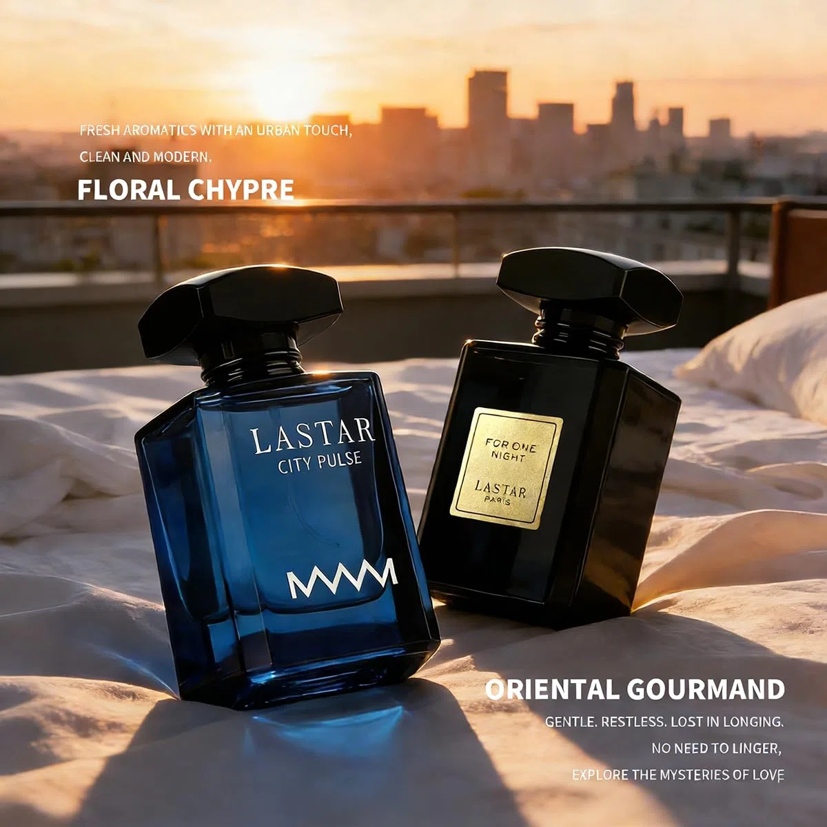 LASTAR 55 ml*2 eau de toilette fragancia, perfume para mujeres y hombres, duradero - encantador - tamaño de viaje, adecuado para Año Nuevo, Día de San Valentín, regalos de cumpleaños