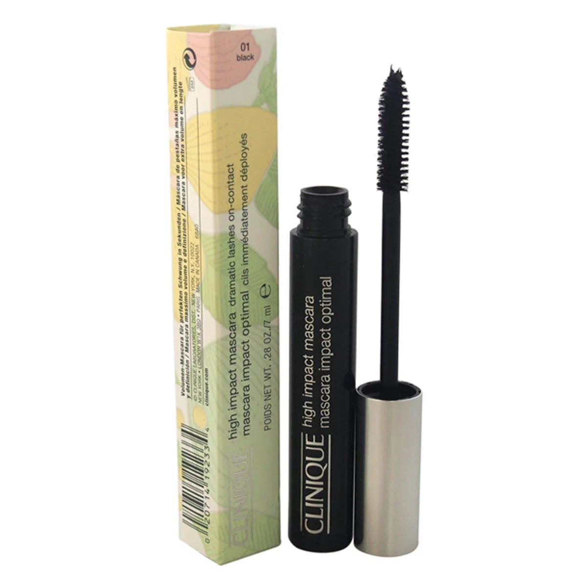 Máscara de pestañas Clinique High Impact, Schwarz 01, 7 ml (1 paquete)