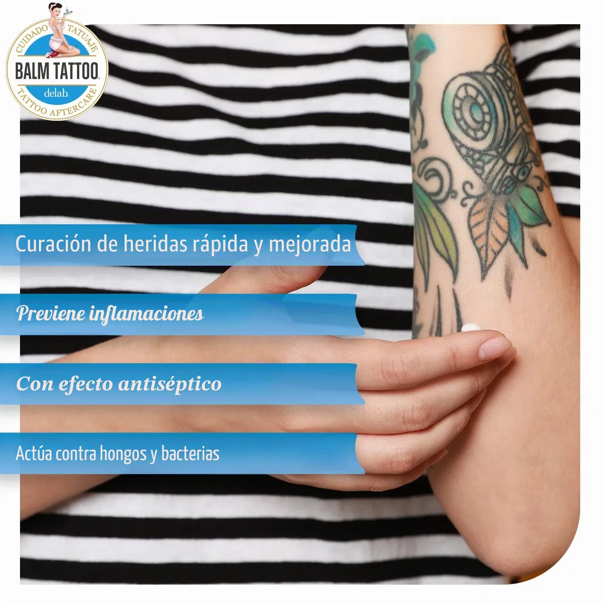 Balm Tattoo Original - Crema para Tatuajes de 100 g - Línea Aftercare de Absorción Rápida - Facilita la Cicatrización y Curación del Tatuaje - Favorece unos Resultados Nítidos