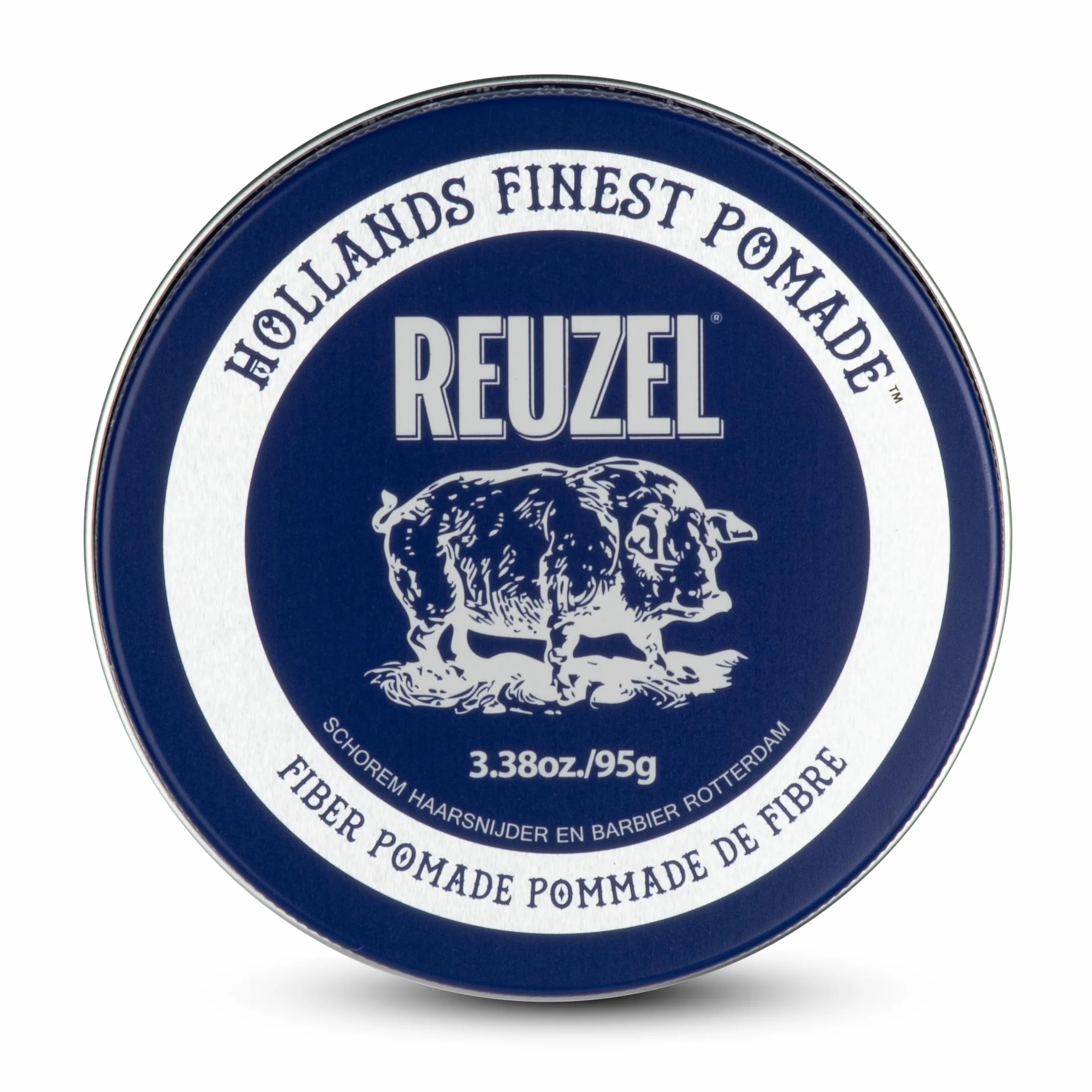 Reuzel Pomada de fibra, brillo suave, fijación firme, textura, aspecto más voluminoso, fácil de peinar durante el día, 3,38 oz/95 g